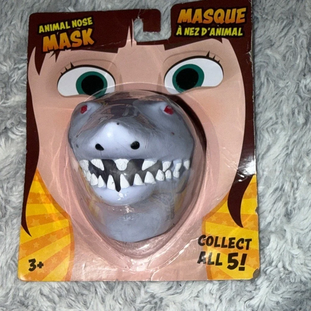 Shark Animal Nose Mask Novelty Costume Accessory Grey Greenbrier International